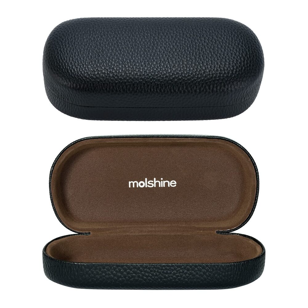 7919 Hard Shell Leather Sunglasses Case,Classic Large Glasses Case